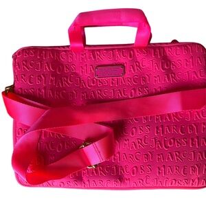 Marc Jacobs hot pink computer bag